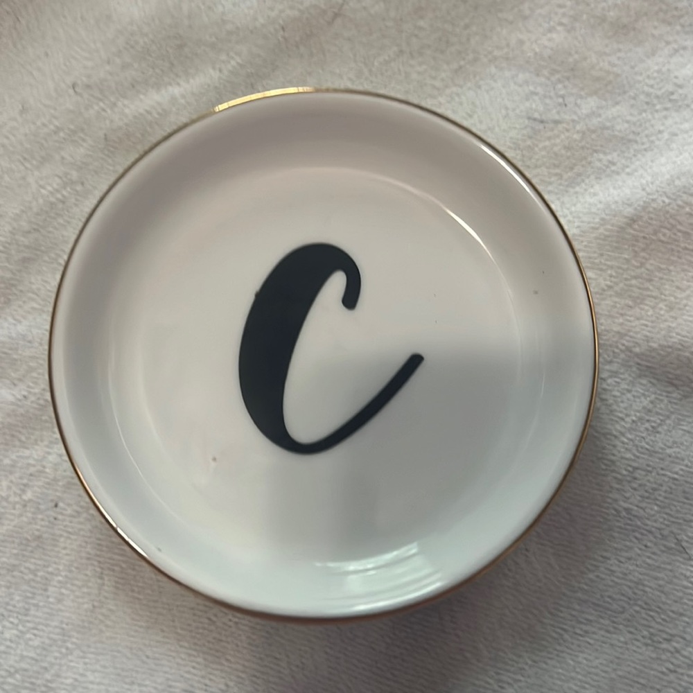 NWT: Hobby Lobby Jewelry cup with the letter “C”